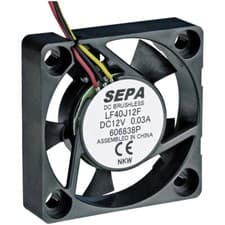 Image of SEPA MFB50E12-BLI Axial Fan 12V DC 14.3m³/h 50x50x10mm Rugged Mini Fan