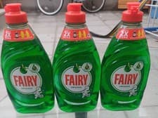 Image of 3x Fairy Original Washing Up Dishwashing Liquid 320ml: FREE DELIVERY