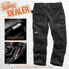 Image of Scruffs 3D TRADE GRAPHITE CORDURA Cargo / Combat Scruffs Work Trousers 
