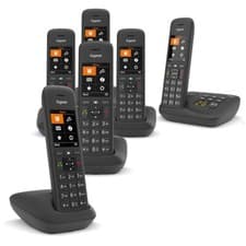 Image of Gigaset Premium C57 DECT Cordless Phone Answer Machine Loud Speaker 6 Handset