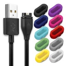 Image of USB Smartwatch Charger for Garmin vivomove Style Fenix 6S 5 Saphir Black