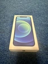 Image of Original Apple iPhone 12 Blue 64GB Empty Box + Sim Pin + Sticker + Paperworks