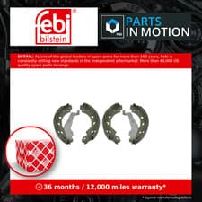Image of Handbrake Shoes Set 23106 Febi Parking 0007333V001 A0007333V001 0007333V001S1