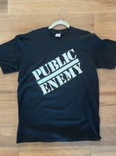 Image of Supreme X Undercover X Public Enemy Blow Your Mind Tee Black SS18 Medium DS New
