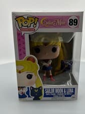 Image of Funko POP! Animation Sailor Moon & Luna #89 Vinyl Figure DAMAGED BOX SEE PICS