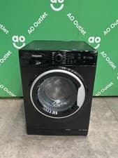 Image of Hotpoint 8Kg Washing Machine Black 1400 RPM A Rated NSWM 846 BS UK #LF123490