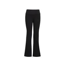 Image of Adidas Kids Girls 3-Stripes Flare Leg Pants Black Adi, Small Slim, AK4871