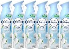 Image of 6x Febreze Air Freshener Spray - Air Mist Cotton Fresh, 6 x 300ml, Odour Fighter