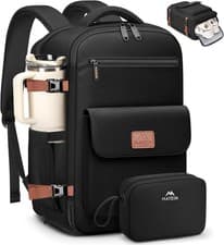 Image of Cabin Backpack Ryanair 40x30x20 Underseat Travel Bag 24L Laptop Black