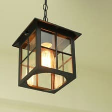 Image of Outdoor Pendant Light Yard Glass Lamp Garden Ceiling Lamps Vintage Pendant Light