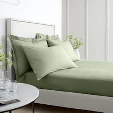 Image of Bianca 100% Cotton Percale 200 Thread Count Extra Deep Fitted Sheet