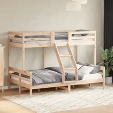 Image of Bunk Bed without Mattress 80x200/120x200 cm Solid Wood