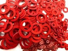 Image of FIBRE WASHERS FLAT SEALING WASHERS METRIC VARIOUS SIZES PACK OF 25