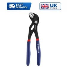Image of 180 mm Quick Adjustable Water Pump Pliers - 33 mm Jaw, Cr-V Steel, Non-Slip Grip