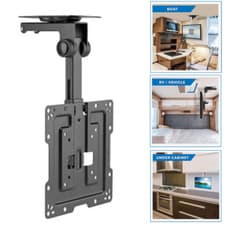 Image of TV Tilt Swivel Flip Down Folding Ceiling Wall Mount Bracket 19 - 43" Loft Roof
