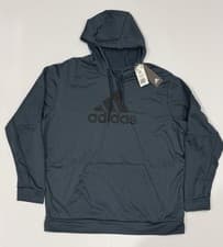 Image of Adidas Mens 2XL Sweater Pullover Hoodie Blue GG Big Bos Hood