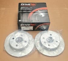 Image of BRAKE DISCS X2 240mm REAR FITS VAUXHALL ASTRA G H MERIVA 4 STUD DRIVETEC DM3403C