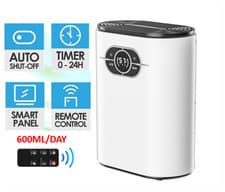 Image of 1200ML Low Energy Quiet Dehumidifier and HEPA Air Purifier Arete Remote Control