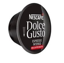 Image of Dolce Gusto Espresso Intenso Decaf/Decaffeinated Coffee 20,40,60,80,100 Pods