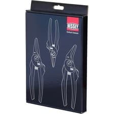 Image of Bessey Black Snips Multi-Purpose Cutters Angled Combi Mini Snips Limited Edition