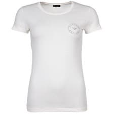 Image of Emporio Armani Ladies - Essential Studs Logo, Crew Neck, Stretch Cotton