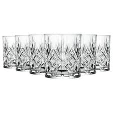 Image of 6x RCR Crystal 240ml Melodia Whisky Glasses Whiskey Tumbler Glassware Gift Set