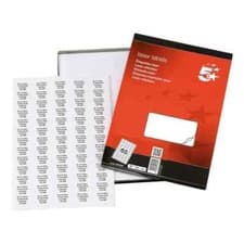 Image of 5 Star Office Multipurpose Labels Laser Copier Inkjet 38.1x21.2mm (Pack of 6500)