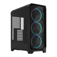 Image of Fractal Design Meshify 3 RGB, Black, Mid Tower w/ Light TG, 3x 140mm Fans, USB 3