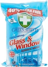 Image of Green Shield Wipes Glass & Window Cleaning Wipes 70 wipes