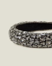 Image of New With Tags Accessorize Black Gem Stone Diamond Effect Headband