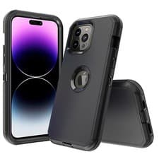 Image of For iPhone 17 Pro Max 16 15 14 13 12 11 Shockproof Case Defender Cover Belt Clip