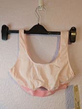 Image of Adidas Light Pink Logo Waistband Sports Bra UK XS 4-6