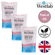 Image of 3 x Westlab Himalayan Bath Salt 1kg - 100% Natural Mineral Salt Cleansing