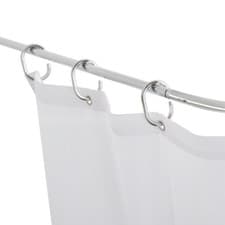 Image of Croydex Fineline Shower Curtain Rail Kit - Stainless Steel Chrome 4-Way Fit UK