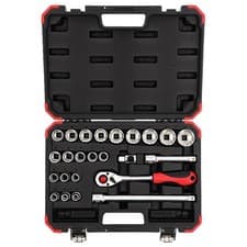 Image of Gedore RED Socket Wrench Set 1/2" 10-32 mm 24 pieces