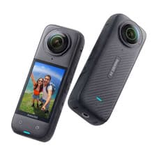 Image of Insta360 X4 8K 360-degree action camera 2.5in screen waterproof with black case