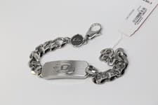 Image of Diesel DX1350040 D Logo Men Stainless Steel Bracelet