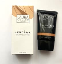 Image of LAURA GELLER COVER LOCK FOUNDATION New – Boxed – 30ml Colour: Tan