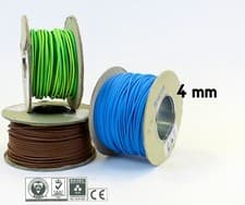Image of Single Core Conduit Cable 6491X Blue Brown Earth Yellow Green Wire 1.5 2.5 4 mm