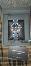 Image of Jasper Conran London Womens 36mm Black and Silver Watch J1B104015 BNIB RRP £189