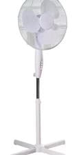 Image of DAEWOO 16" White Pedestal Floor Standing Cooling Fan Portable 3 Speed Big Fan