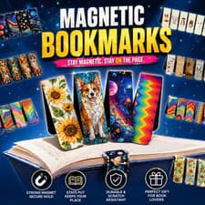Image of Magnetic Bookmarks Reading & Page Markers 40+ Styles Book Lovers Gift Idea