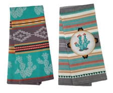 Image of Simply Southwest Cactus Kitchen Towel Set by Kay Dee Designs
