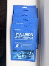 Image of Some By Mi Hyaluron Moisturising Glow Luminous Ampoule Face Mask X 5 Korean