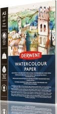 Image of Derwent A5 Watercolour Paper Pad,white, 12 Sheets