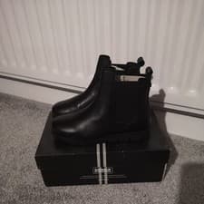 Image of Barbour Apex Black Ankle Boots Size 3 Euro 36