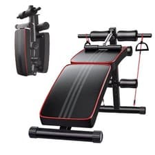 Image of Sit Up Bench Adjustable Core ABS Workout Multipurpose Thigh Support for Home Gym