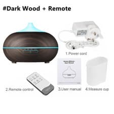 Image of Essential Oil Diffuser Aroma Humidifier LED Ultrasonic Aromatherapy Air Purifier