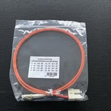 Image of Duplex 50/125 LC-SC OM3 Orange Fibre Cable 1m