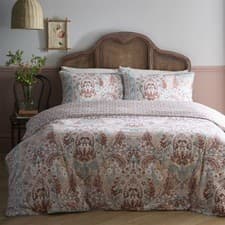 Image of Duvet Cover Set 100% Cotton Floral Damask by Appletree in Multi